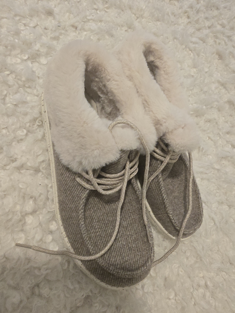 Cozy Faux-Fur Lined HEY DUDES Slip-On - Taupe